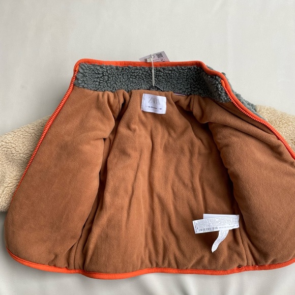 Zara Kids Faux Shearling Jacket 12-18 month and 18-24 months - Picture 13 of 16